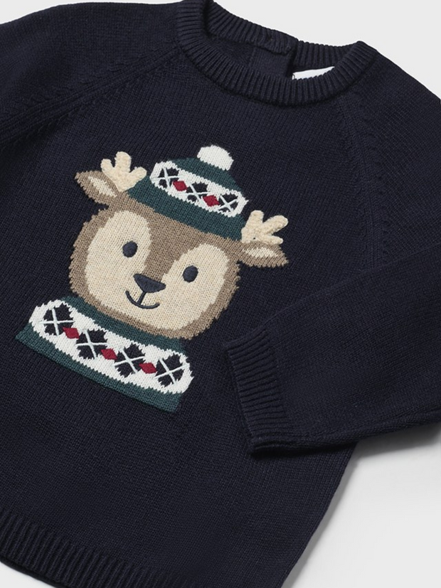 Mayoral Toddler Boy Reindeer Jumper - 2 Colours