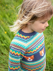 Frugi Organic Cotton Fowey Fairisle Knitted Jumper