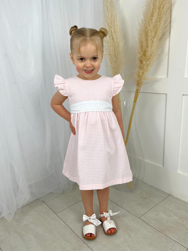 Baby Gi Pink & White Check Dress