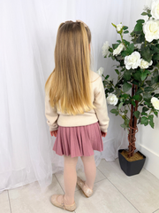 Mayoral Toddler Girl Pink Teddy Bear Jumper & Skirt (12M-4Y)