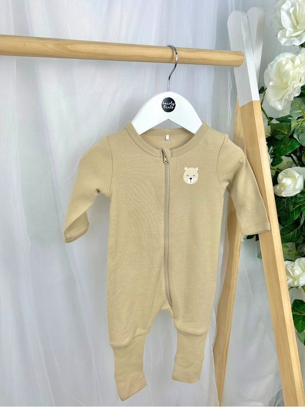 Name It Unisex Teddy 2 Pack Babygrows