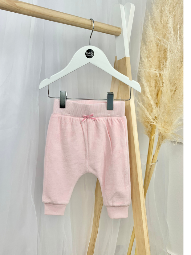 Baby Girl Velour Bunny 2 Piece Outfit Set