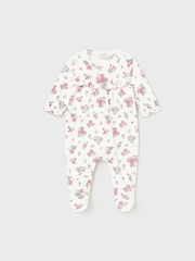 Mayoral Baby Girl Pink Floral Babygrows - 2 Pack