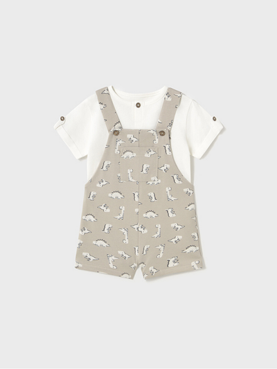 Mayoral Toddler Boy Stone Dino Dungaree