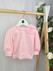 Mintini Girls Pink Diamante Tracksuit (12M - 5Y)