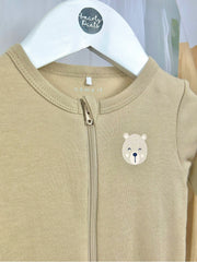 Name It Unisex Teddy 2 Pack Babygrows