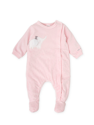 Tutto Piccolo Baby Girl Elephant Babygrow