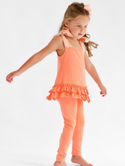 Girls 'Shona' 3 Piece Outfit Set - Coral