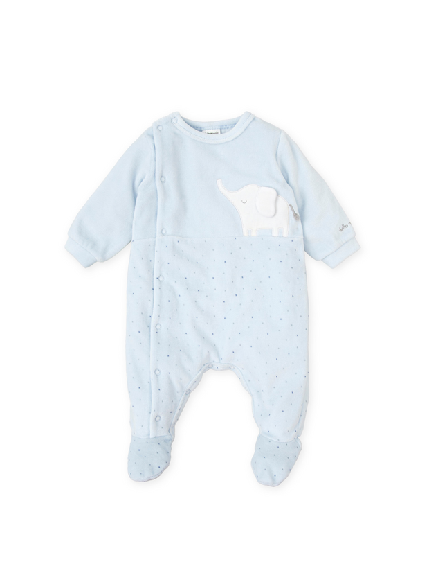 Tutto Piccolo Baby Boy Elephant Babygrow