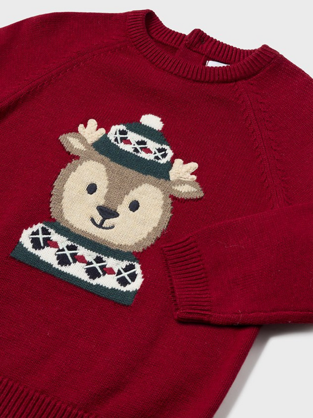 Mayoral Toddler Boy Reindeer Jumper - 2 Colours