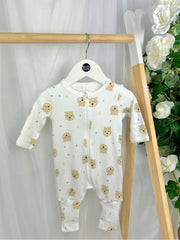 Name It Unisex Teddy 2 Pack Babygrows