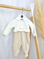 iDo Baby Girl Neutral Babygrow With Flower Detail