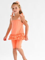 Girls 'Shona' 3 Piece Outfit Set - Coral