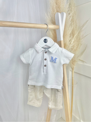 Mintini Boys Polo Top Outfit Set