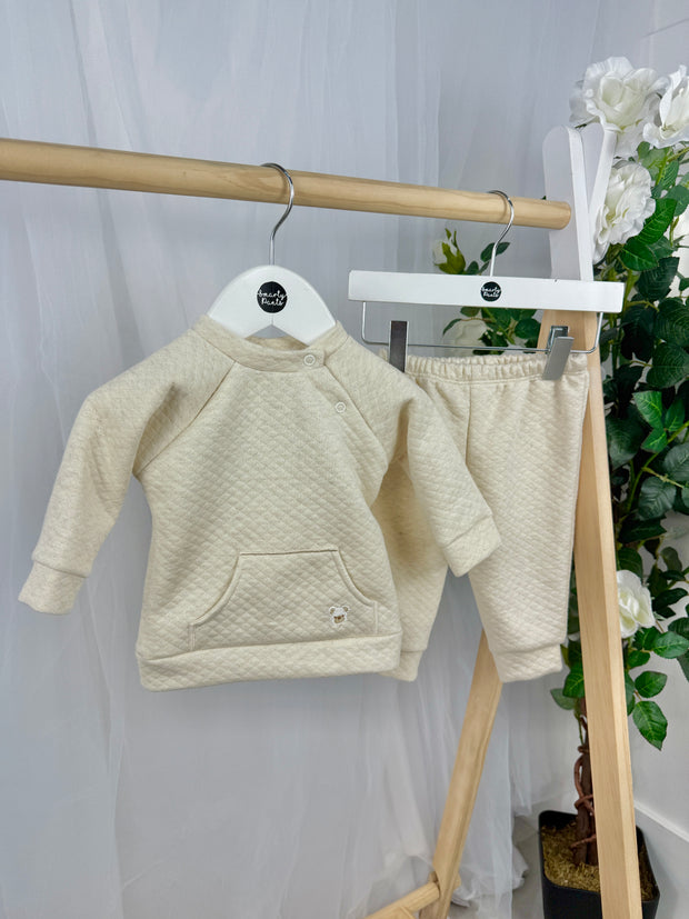 Pex Boys 'Stanley' Outfit Set (0M - 18M) - Natural