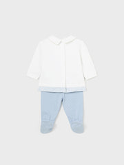 Mayoral Baby Boy Sky Blue Bear Outfit Set