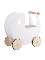 Moover Wooden Dolls Pram - White