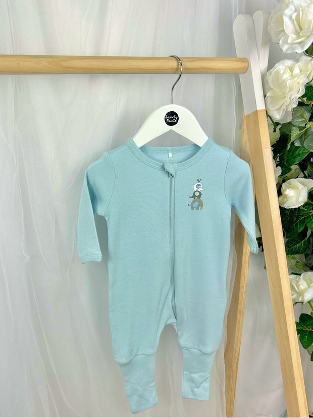 Name It Baby Boy Basics 2 Pack Elephant Babygrows