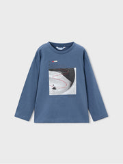 Mayoral Junior Boy Red & Blue Skaters Top Set - 2 Pack (3Y-8Y)