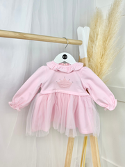 Baby Girl Pink Crown Dress