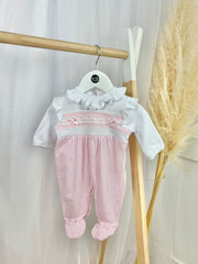 Baby Girl Ruffles & Lace Babygrow