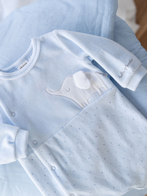 Tutto Piccolo Baby Boy Elephant Babygrow