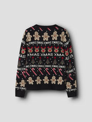 Name It Black Knitted Christmas Jumper (9M- 5Y)