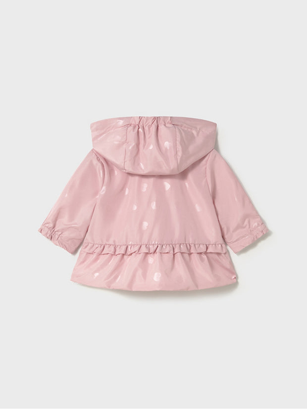 Mayoral Baby Girl Reversible Polka Dot Windbreaker - Rose