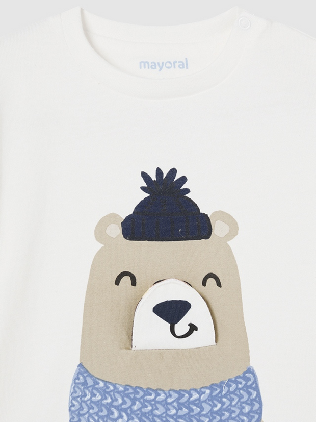 Mayoral Toddler Boy Bear Top - 2 Colours