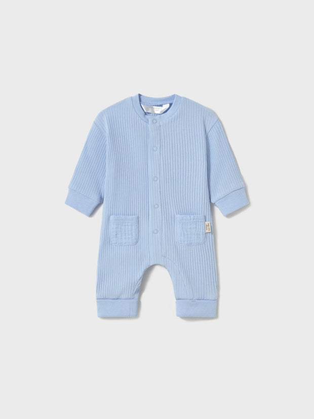 Mayoral Baby Boy Basic Blue Romper