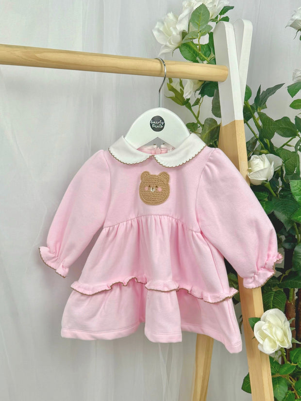 Deolinda Girl 'Teddy' Baby Pink Dress (3M-4Y)