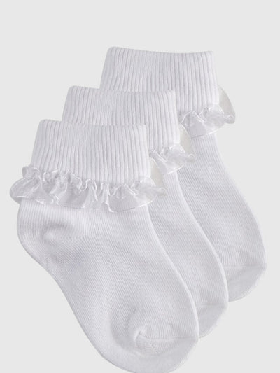 3-Pack Frilly Socks - 2 Colours