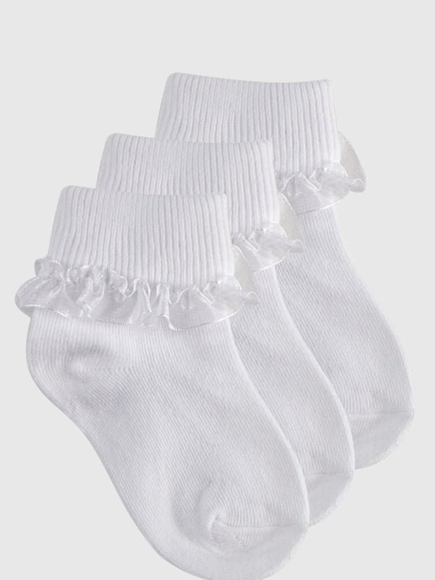 3-Pack Frilly Socks - 2 Colours