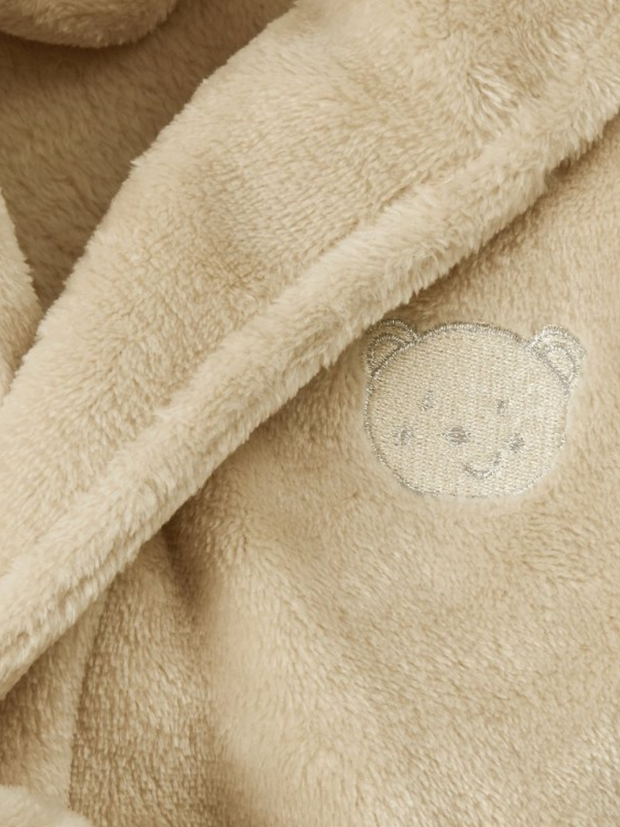 Unisex Beige Baby Dressing Gown