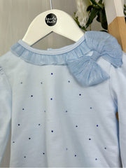 Mintini Girls Blue Diamante Legging Set (12M - 5Y)