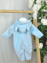 Pex Blue Fluffy Sleepsuit (NB-6M)