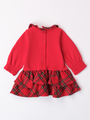 iDo Baby Girl Red Tartan Dress