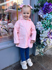 Mayoral Toddler Girl Pink Daisy Raincoat