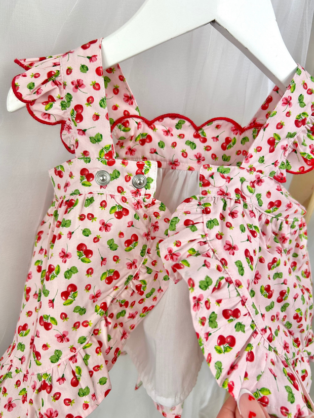 Deolinda Girl 'Fresh' Cherry Dress & Bloomers