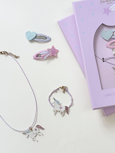 Unicorn Hair & Jewellery Set