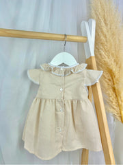 Pex Girls 'Melissa' Beige Striped Dress