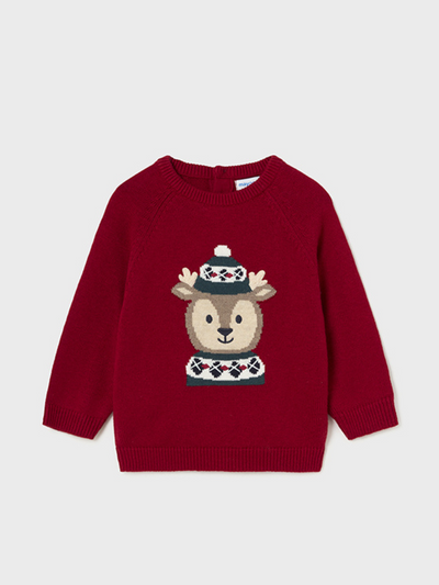 Mayoral Toddler Boy Reindeer Jumper - 2 Colours