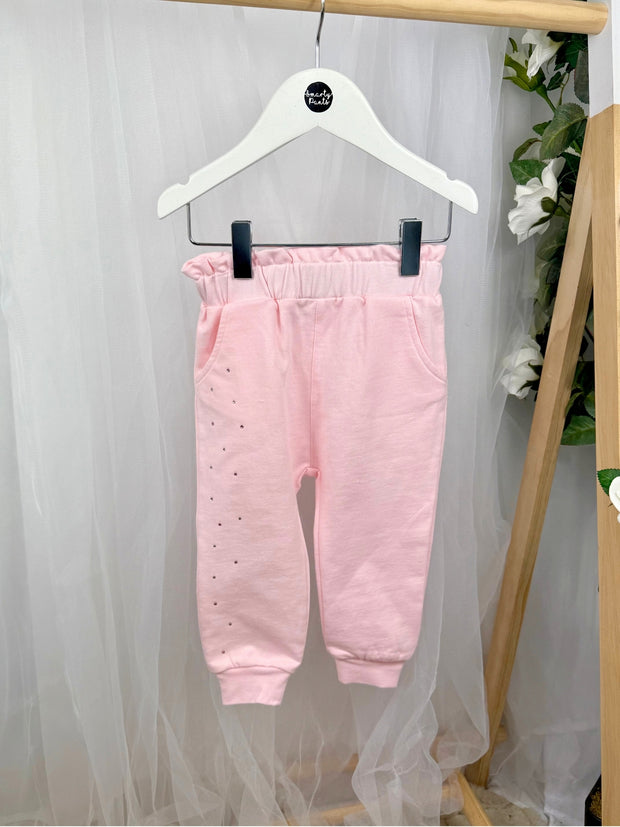 Mintini Girls Pink Diamante Tracksuit (12M - 5Y)
