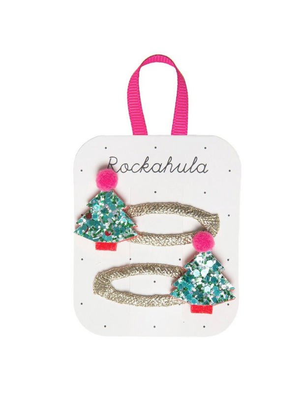 Rockahula Christmas Tree Glitter Clips