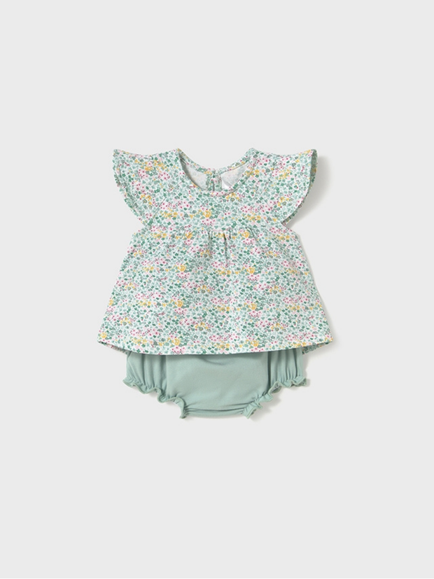 Mayoral Baby Girl Double Shorts Pack - Green Floral