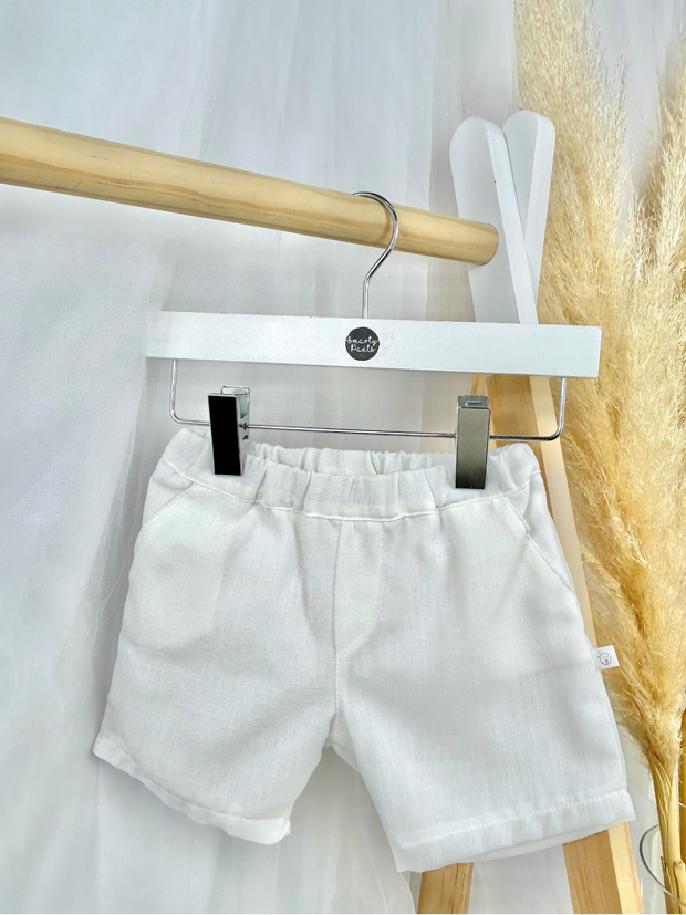 Deolinda 'Espresso' Linen Shorts Set