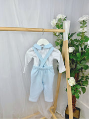 Deolinda Boy Dungaree & Top Set (3M-18M)