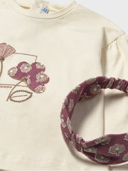 Mayoral Toddler Girl Cream & Red Floral Outfit Set (12M-4Y)