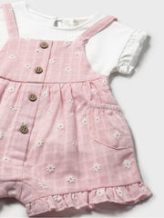 Mayoral Baby Girl Floral Dungaree - 2 Colours