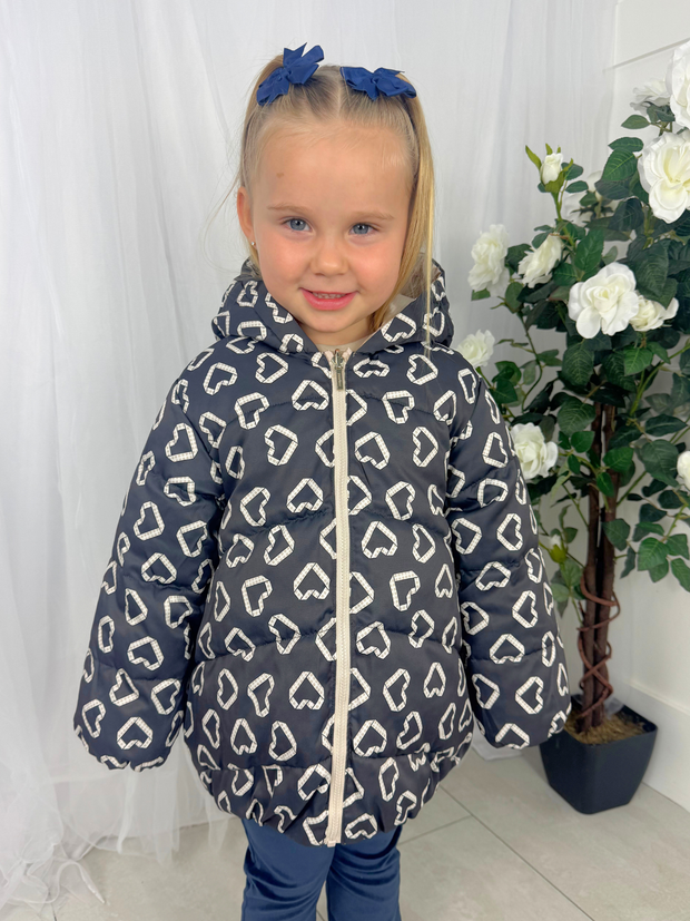 Mayoral Toddler Girl Reversible Heart Jacket (12M-4Y)